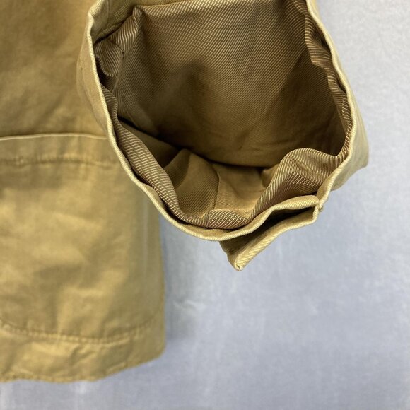 Vintage J. Peterman Blazer Mens 40 Tan Safari Sport Coat Patch Pockets Unlined - Picture 11 of 16